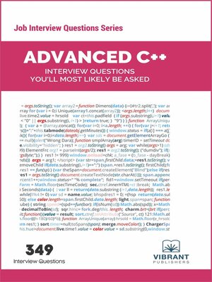 cover image of Advanced C++ Interview Questions You'll Most Likely Be Asked